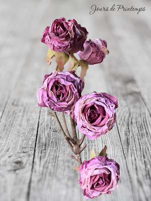 ROSE Imitation Fleurs fraîche séchée - Fleurs artificielle Haut de Gamme