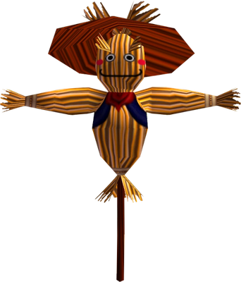 épouvantail - bonhomme - personnages - smiley émoticône émoji cartoon clipart illustration - artémotic