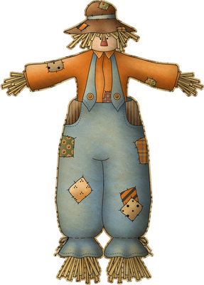 épouvantail - bonhomme - personnages - smiley émoticône émoji cartoon clipart illustration - artémotic