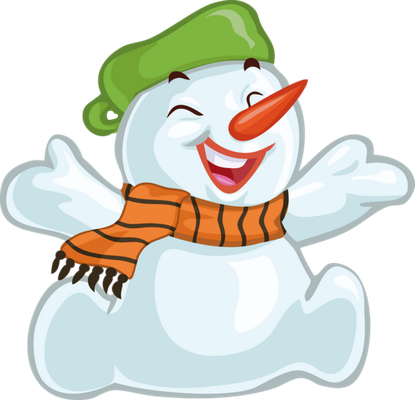 bonhomme de neige - bonhomme - personnages - smiley émoticône émoji cartoon clipart illustration - artémotic