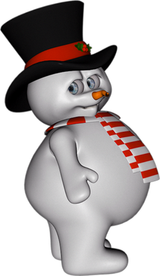 bonhomme de neige - bonhomme - personnages - smiley émoticône émoji cartoon clipart illustration - artémotic