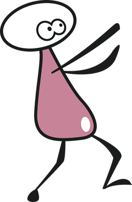 bonhomme allumette - bonhomme - personnages - smiley émoticône émoji cartoon clipart illustration - artémotic