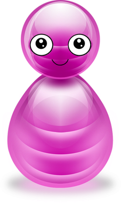 bonhomme pion - bonhomme - personnages - smiley émoticône émoji cartoon clipart illustration - artémotic