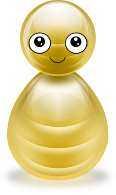 bonhomme pion - bonhomme - personnages - smiley émoticône émoji cartoon clipart illustration - artémotic