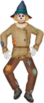 épouvantail - bonhomme - personnages - smiley émoticône émoji cartoon clipart illustration - artémotic