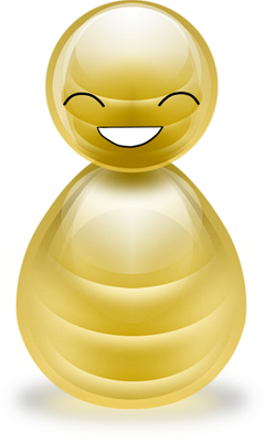 bonhomme pion - bonhomme - personnages - smiley émoticône émoji cartoon clipart illustration - artémotic