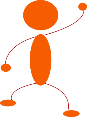 bonhomme allumette - bonhomme - personnages - smiley émoticône émoji cartoon clipart illustration - artémotic