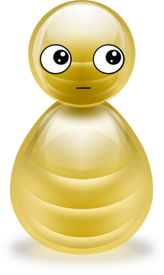 bonhomme pion - bonhomme - personnages - smiley émoticône émoji cartoon clipart illustration - artémotic