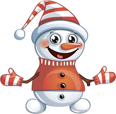 bonhomme de neige - bonhomme - personnages - smiley émoticône émoji cartoon clipart illustration - artémotic