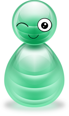 bonhomme pion - bonhomme - personnages - smiley émoticône émoji cartoon clipart illustration - artémotic