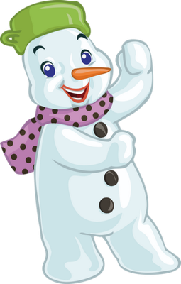 bonhomme de neige - bonhomme - personnages - smiley émoticône émoji cartoon clipart illustration - artémotic