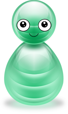 bonhomme pion - bonhomme - personnages - smiley émoticône émoji cartoon clipart illustration - artémotic