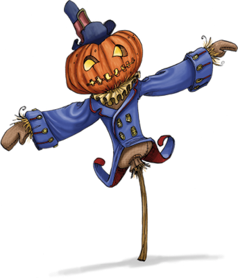 épouvantail - bonhomme - personnages - smiley émoticône émoji cartoon clipart illustration - artémotic