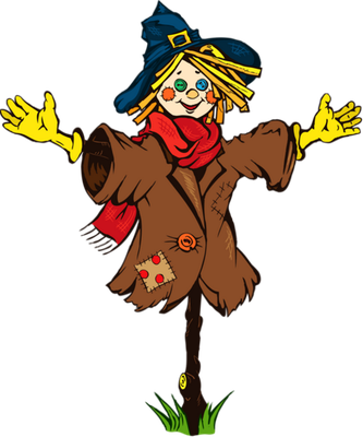 épouvantail - bonhomme - personnages - smiley émoticône émoji cartoon clipart illustration - artémotic