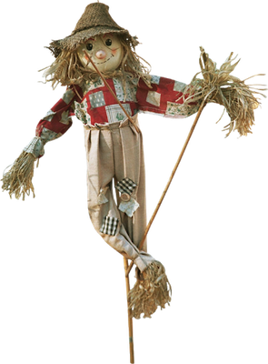 épouvantail - bonhomme - personnages - smiley émoticône émoji cartoon clipart illustration - artémotic