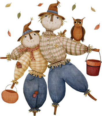 épouvantail - bonhomme - personnages - smiley émoticône émoji cartoon clipart illustration - artémotic