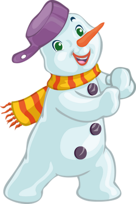 bonhomme de neige - bonhomme - personnages - smiley émoticône émoji cartoon clipart illustration - artémotic