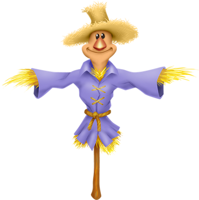 épouvantail - bonhomme - personnages - smiley émoticône émoji cartoon clipart illustration - artémotic