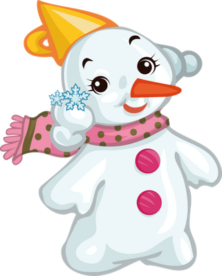 bonhomme de neige - bonhomme - personnages - smiley émoticône émoji cartoon clipart illustration - artémotic