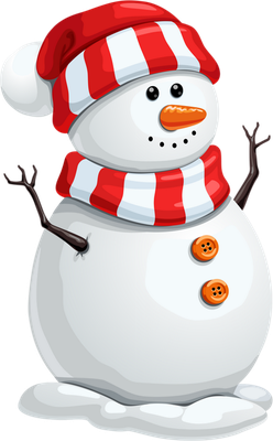 bonhomme de neige - bonhomme - personnages - smiley émoticône émoji cartoon clipart illustration - artémotic