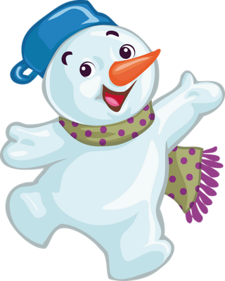 bonhomme de neige - bonhomme - personnages - smiley émoticône émoji cartoon clipart illustration - artémotic