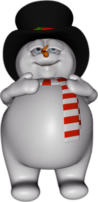 bonhomme de neige - bonhomme - personnages - smiley émoticône émoji cartoon clipart illustration - artémotic