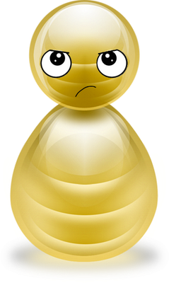 bonhomme pion - bonhomme - personnages - smiley émoticône émoji cartoon clipart illustration - artémotic