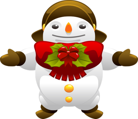 bonhomme de neige - bonhomme - personnages - smiley émoticône émoji cartoon clipart illustration - artémotic