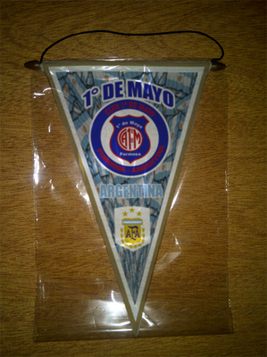 BANDERIN PENNANT FANION 1 DE MAYO FORMOSA