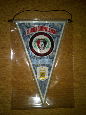 BANDERIN PENNANT FANION ALIANZA CAMPO LARGO