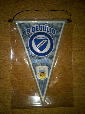 BANDERIN PENNANT FANION 9 DE JULIO BAHIA BLANCA