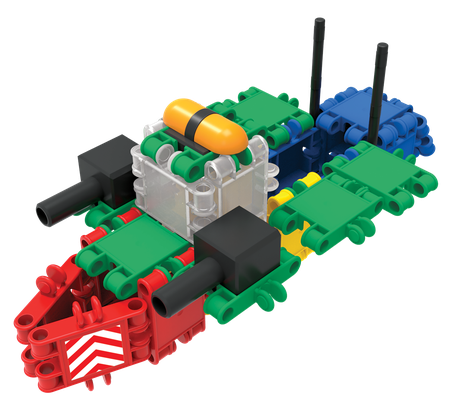 CLICS Eimer 8 in 1 – Bauplan-Modell: Boot