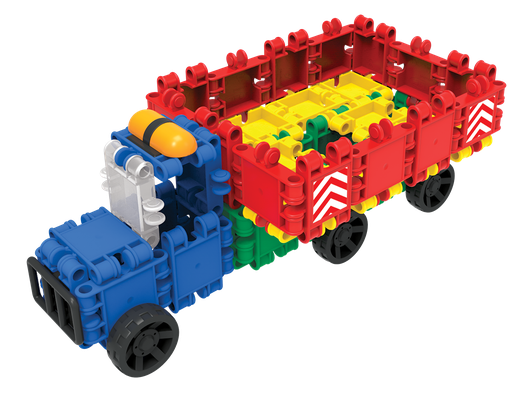 CLICS Eimer 8 in 1 – Bauplan-Modell: Pritschenwagen