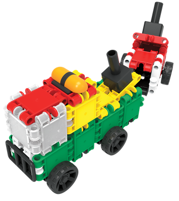 CLICS Trommel 10 in 1 – Bauplan-Modell: Kranwagen