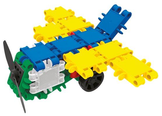 CLICS Rollerbox 25 in 1 CB803 – Bauplan-Modell: Flieger mit Propeller