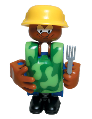 CLICS Baukasten 3 Happy Soldiers – CLICS Figur mit Helm