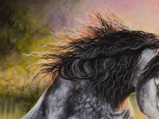 Lusitano Acrygemälde Details