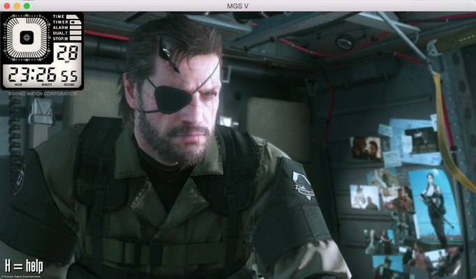 MGS V Clock Big Boss