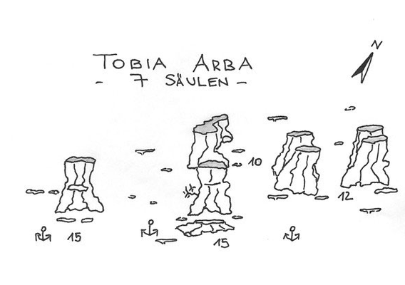 Sieben Türme, Tobia Arba, Safaga, Korallensäulen