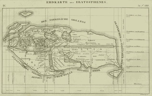 Erdkarte Eratosthenes