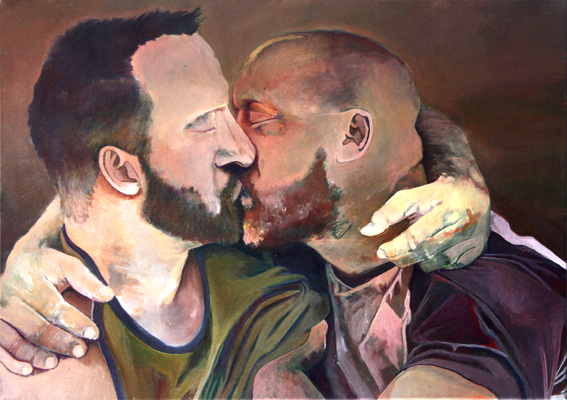 Marcel van Beek: »Im Schatten« | Acryl auf Leinwand | 50 x 70 cm | 2015
