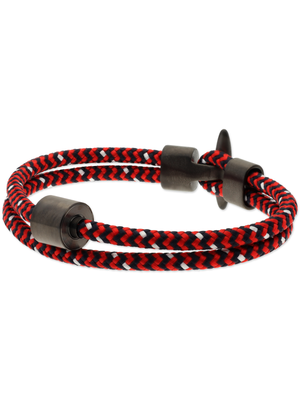 Herrenarmbänder mit Edelstahl in silber oder schwarz mit Leder/nautischem Seil -179,00 €