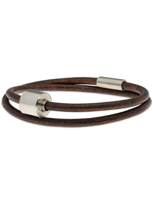Herrenarmbänder mit Edelstahl in silber oder schwarz mit Leder/nautischem Seil -179,00 €