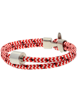 Herrenarmbänder mit Edelstahl in silber oder schwarz mit Leder/nautischem Seil -179,00 €