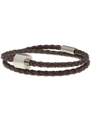 Herrenarmbänder mit Edelstahl in silber oder schwarz mit Leder/nautischem Seil -179,00 €