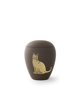 Edition Siena, Samtton café, goldenes Katzenmotiv 0,5l  = 108,00 €