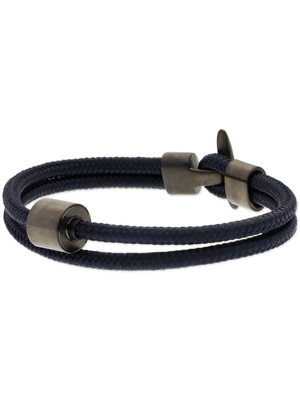 Herrenarmbänder mit Edelstahl in silber oder schwarz mit Leder/nautischem Seil -179,00 €