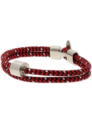 Herrenarmbänder mit Edelstahl in silber oder schwarz mit Leder/nautischem Seil -179,00 €