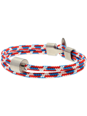 Herrenarmbänder mit Edelstahl in silber oder schwarz mit Leder/nautischem Seil -179,00 €