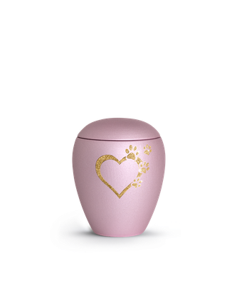 Edition Verona, velvet rosé, Sparkling Star Herz mit Pfoten in gold 0,5 l = 118,00 € , 1,5 l = 138,00 €  und 2,8 l = 158,00 €